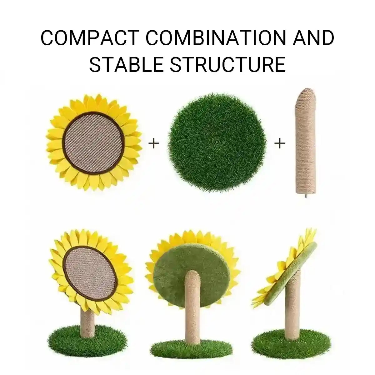 Sunflower Cat Scratching Post Decorative Sisal Climbing Rack