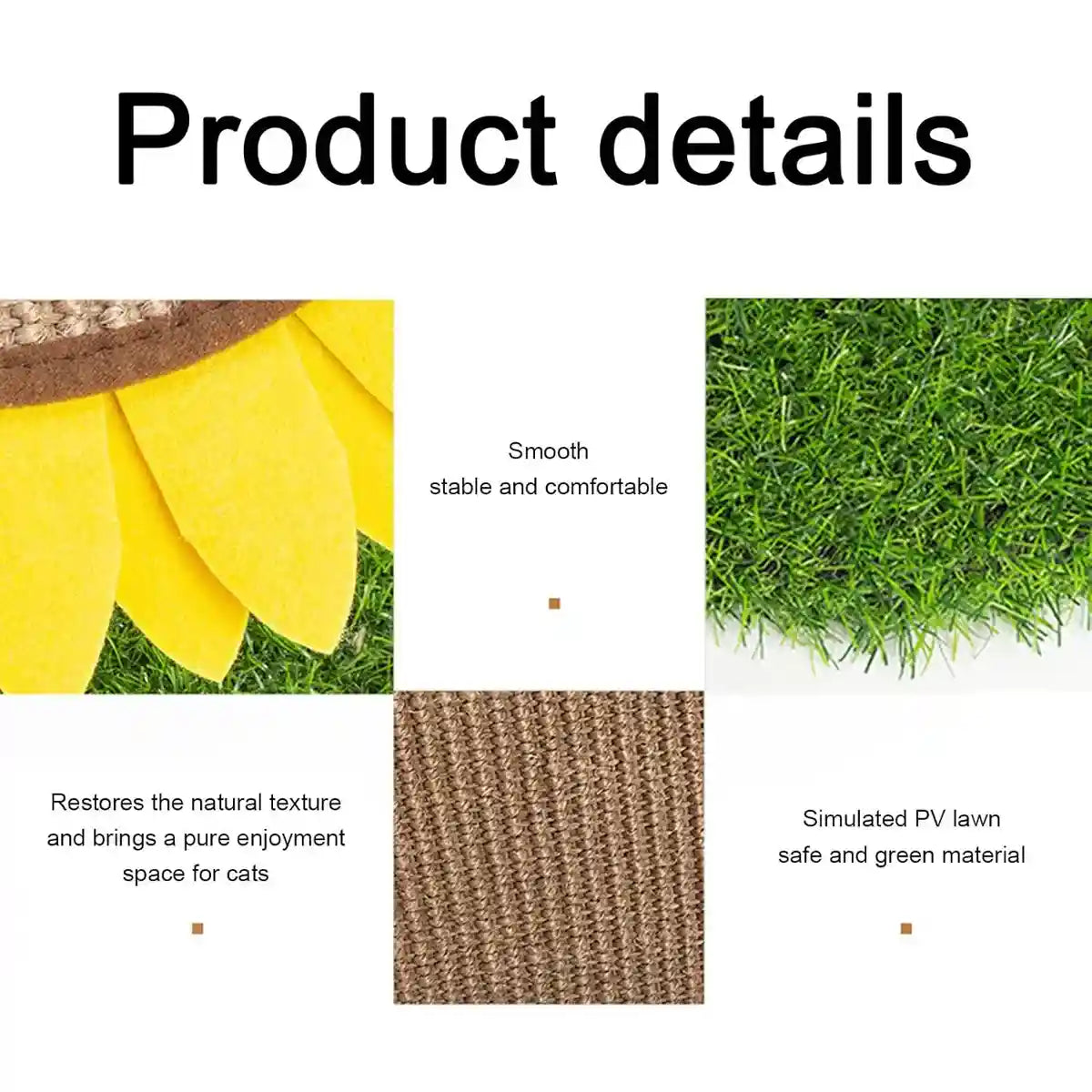 Sunflower Cat Scratching Post Decorative Sisal Climbing Rack