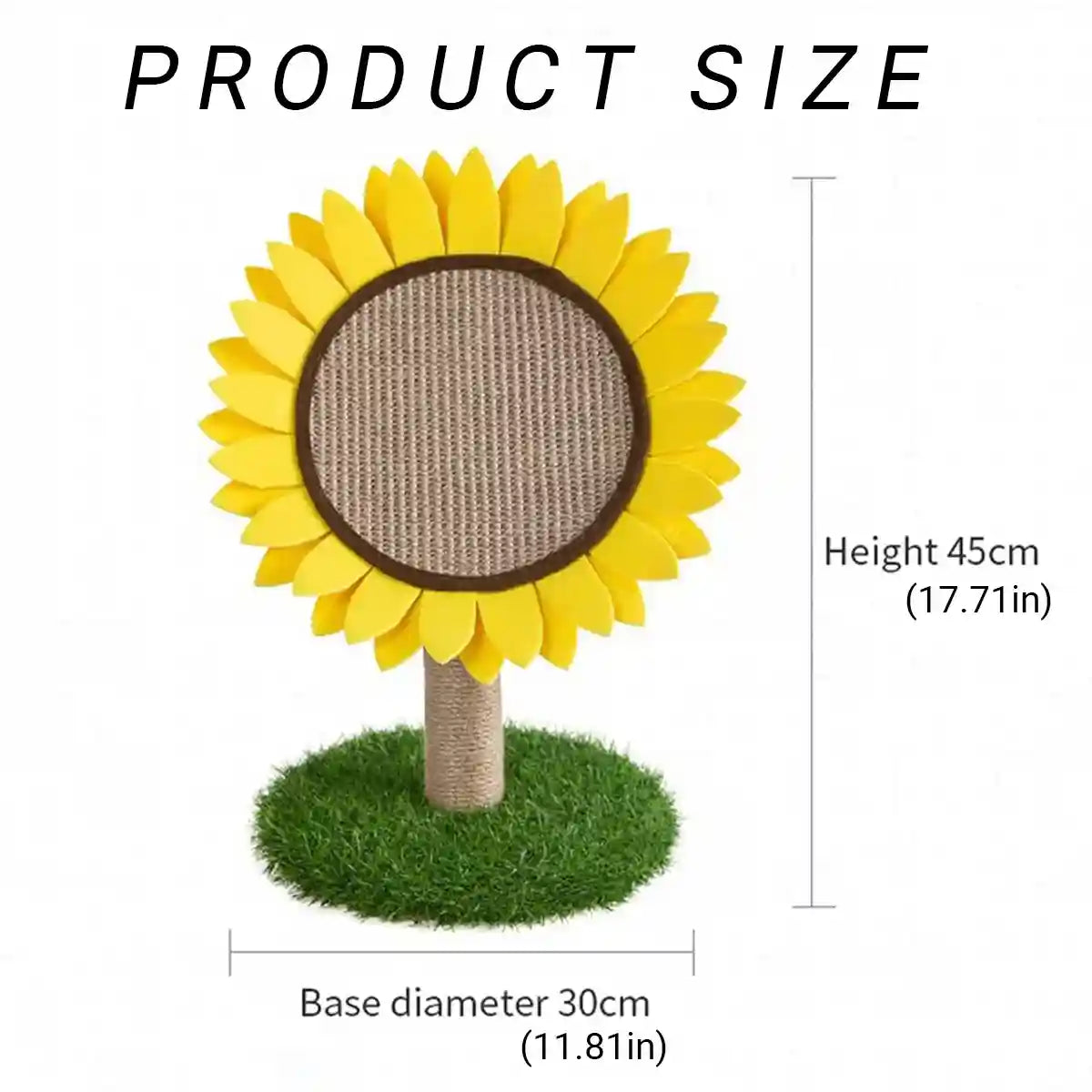 Sunflower Cat Scratching Post Decorative Sisal Climbing Rack