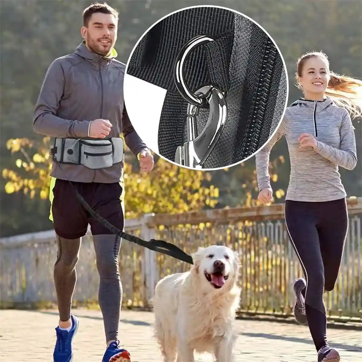 Dog Treat Pouch Adjustable Dog Walking Waist Bag with Pockets