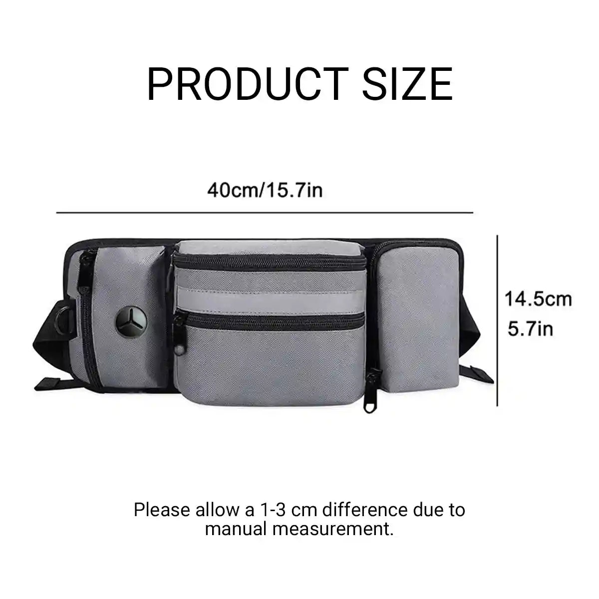 Dog Treat Pouch Adjustable Dog Walking Waist Bag with Pockets