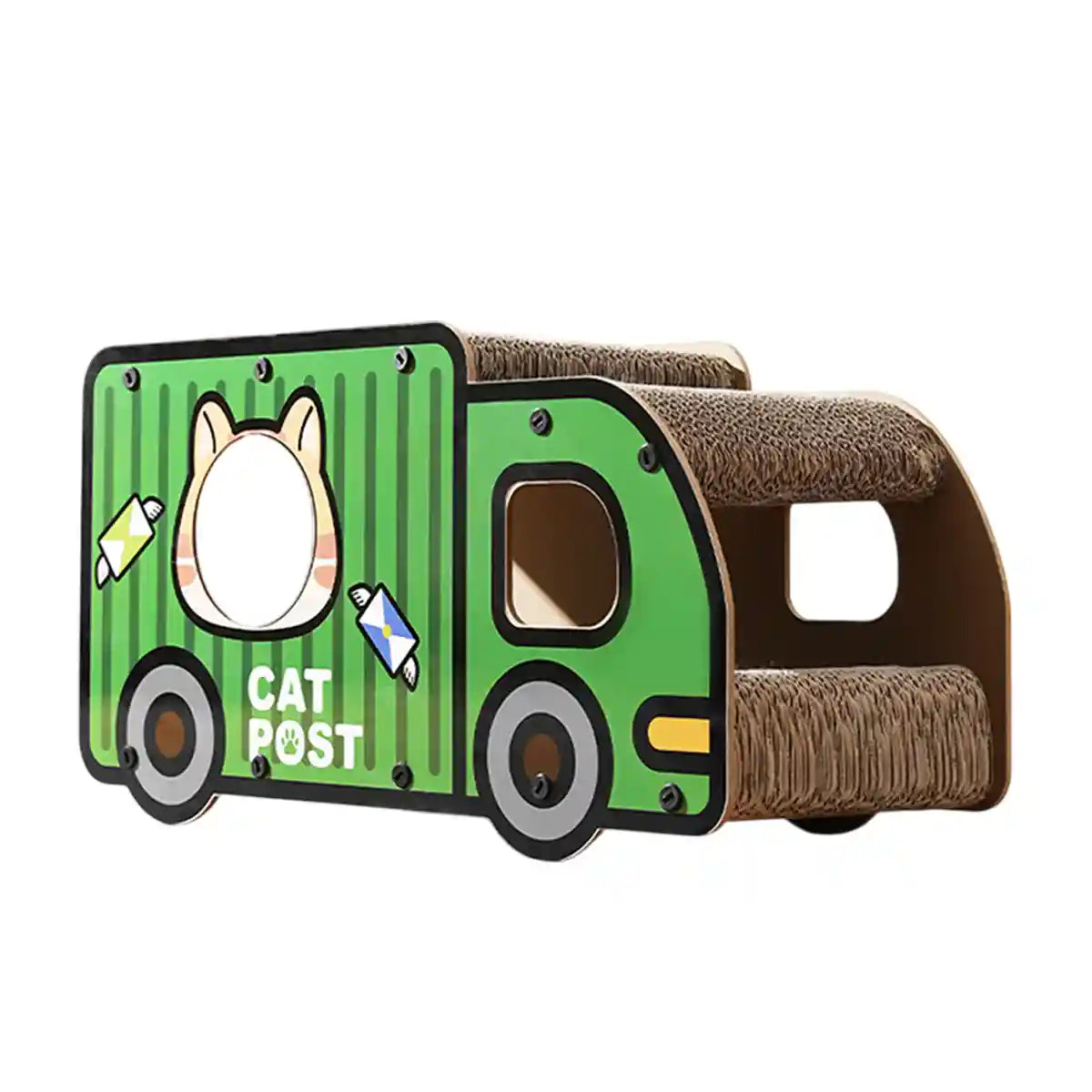 Truck and Bus Cat Scratcher Lounge 2-in-1 Climbing Bed Nest