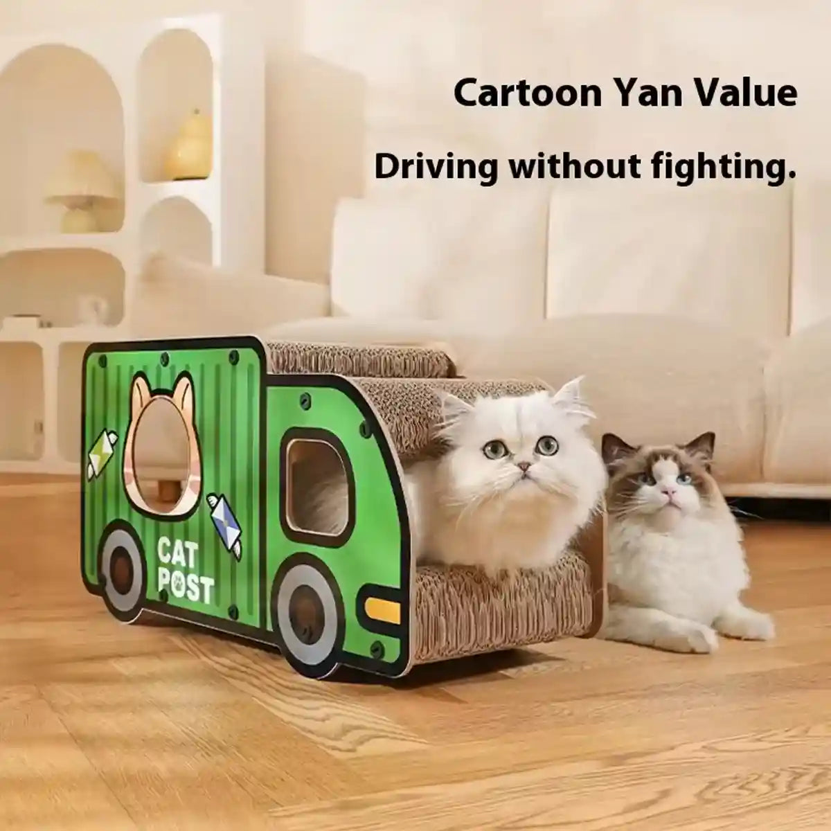 Truck and Bus Cat Scratcher Lounge 2-in-1 Climbing Bed Nest