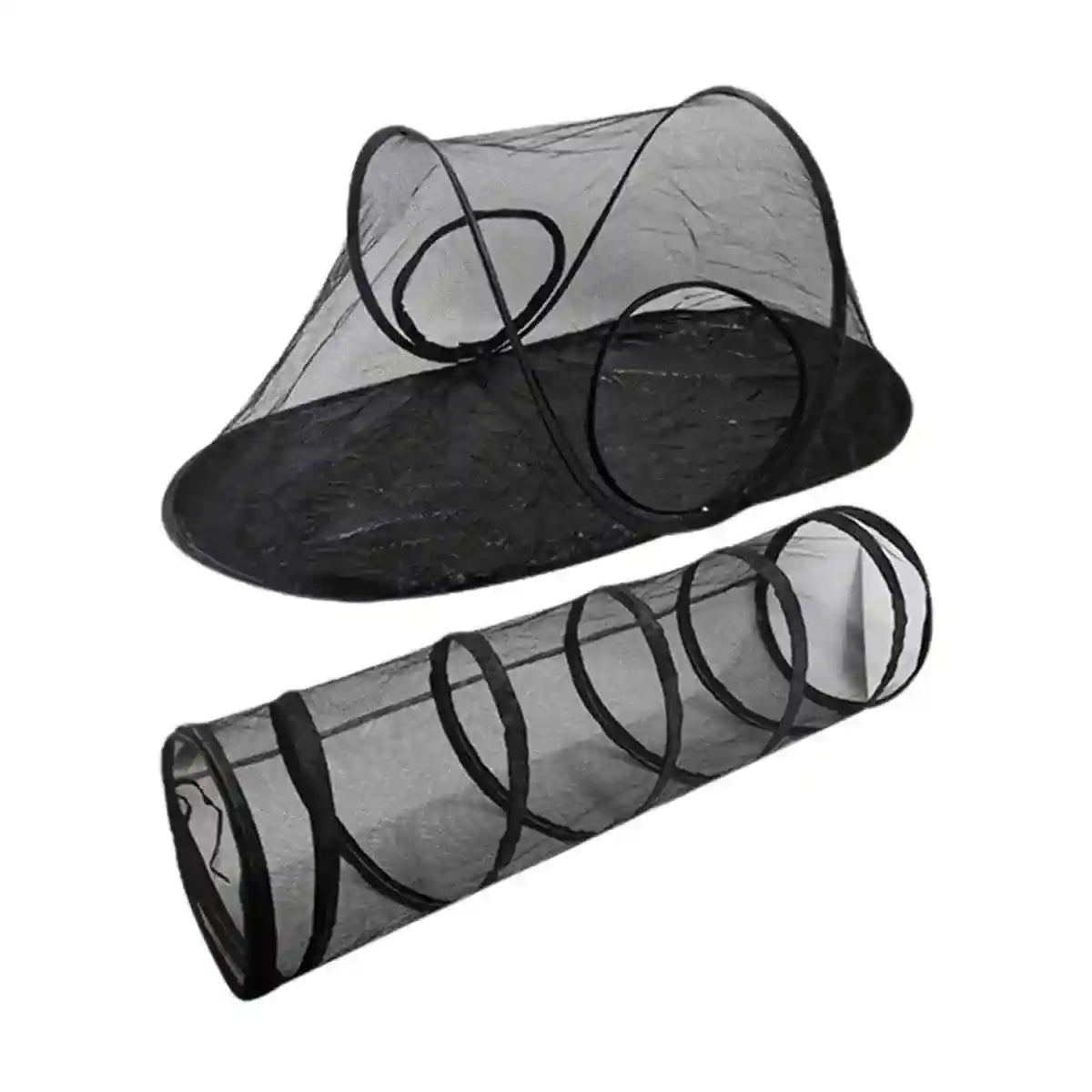 Foldable Cat Tunnel Outdoor Play Tent – Breathable Mesh Pet Playpen