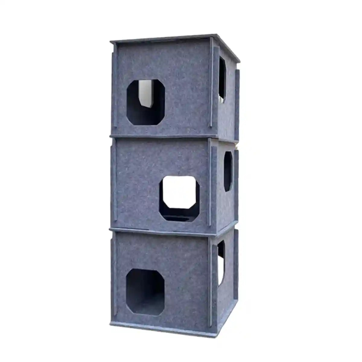 Felt Cat Bed Stacking Game Tower
