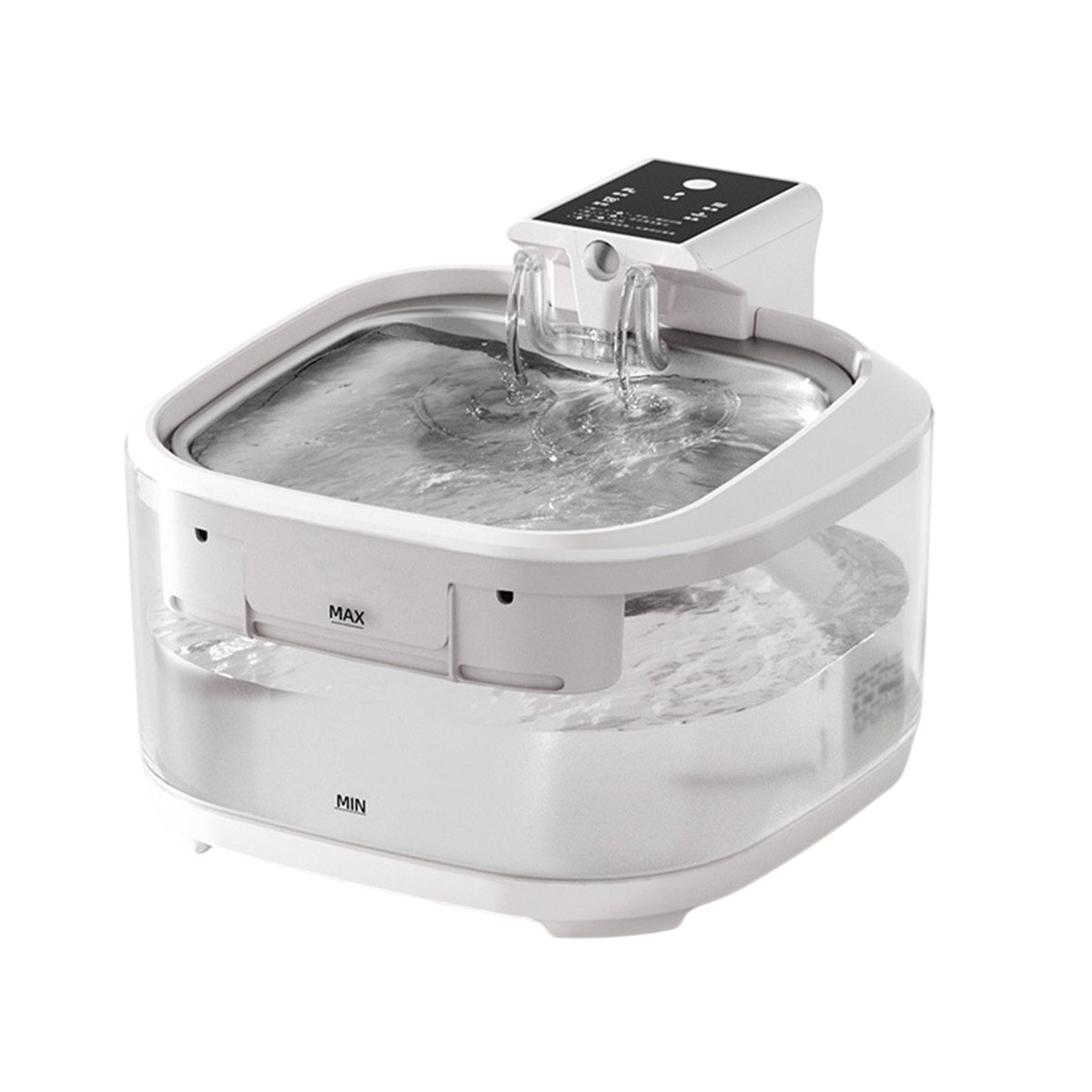 Smart Pet Water Fountain with Stainless Steel Tray
