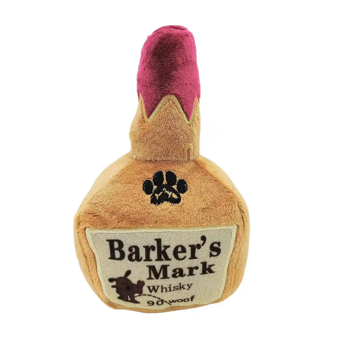 Squeaky Bottle Plush Dog Toy for Interactive Play