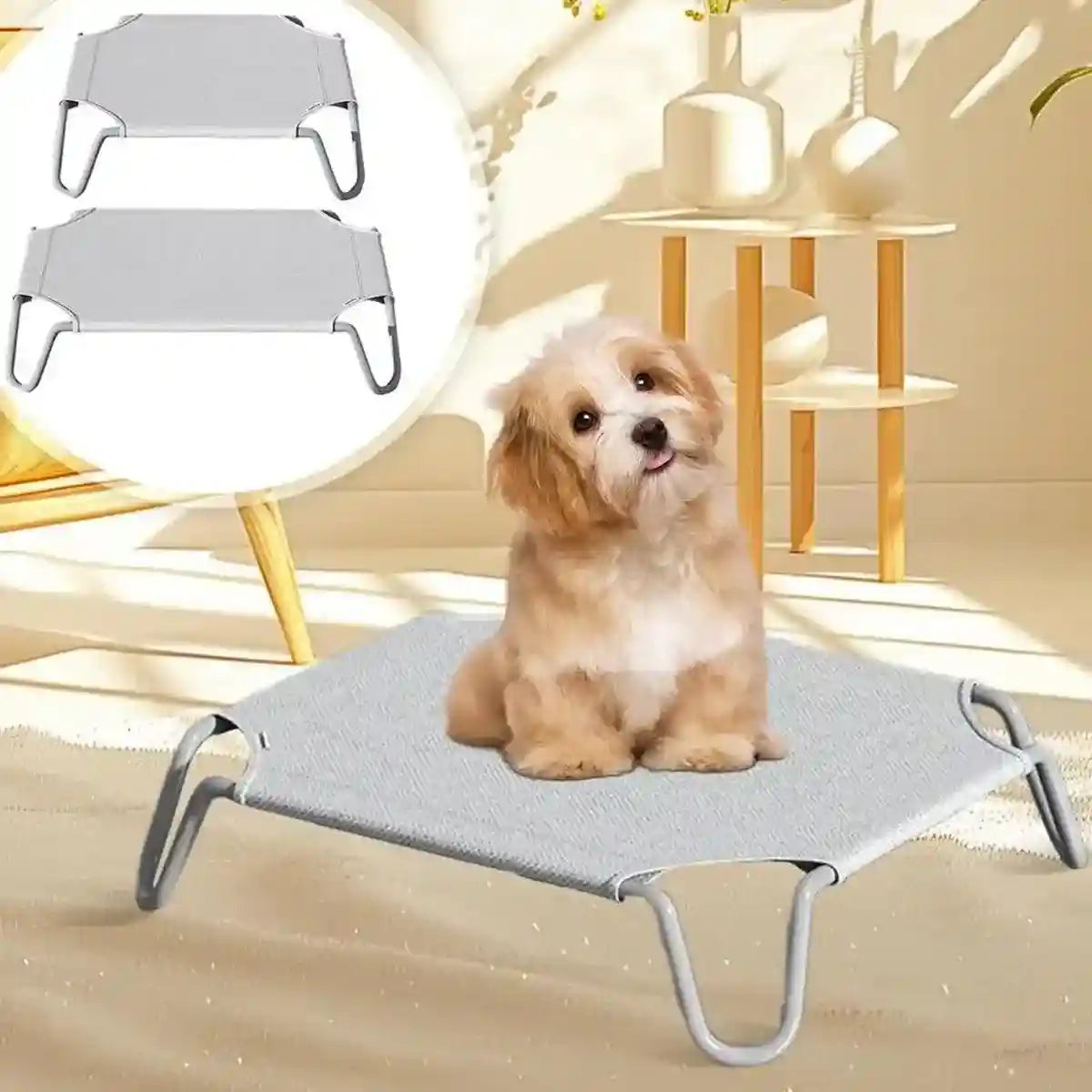 Elevated Design for Comfort Breathable & Portable Camping Dog Bed