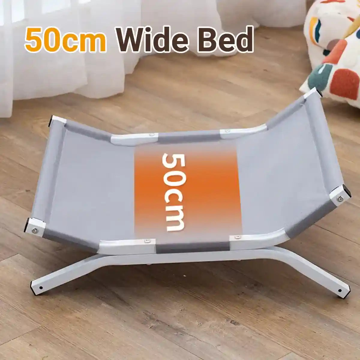 Elevated Pet Camp Bed Breathable Mesh & Steel Frame