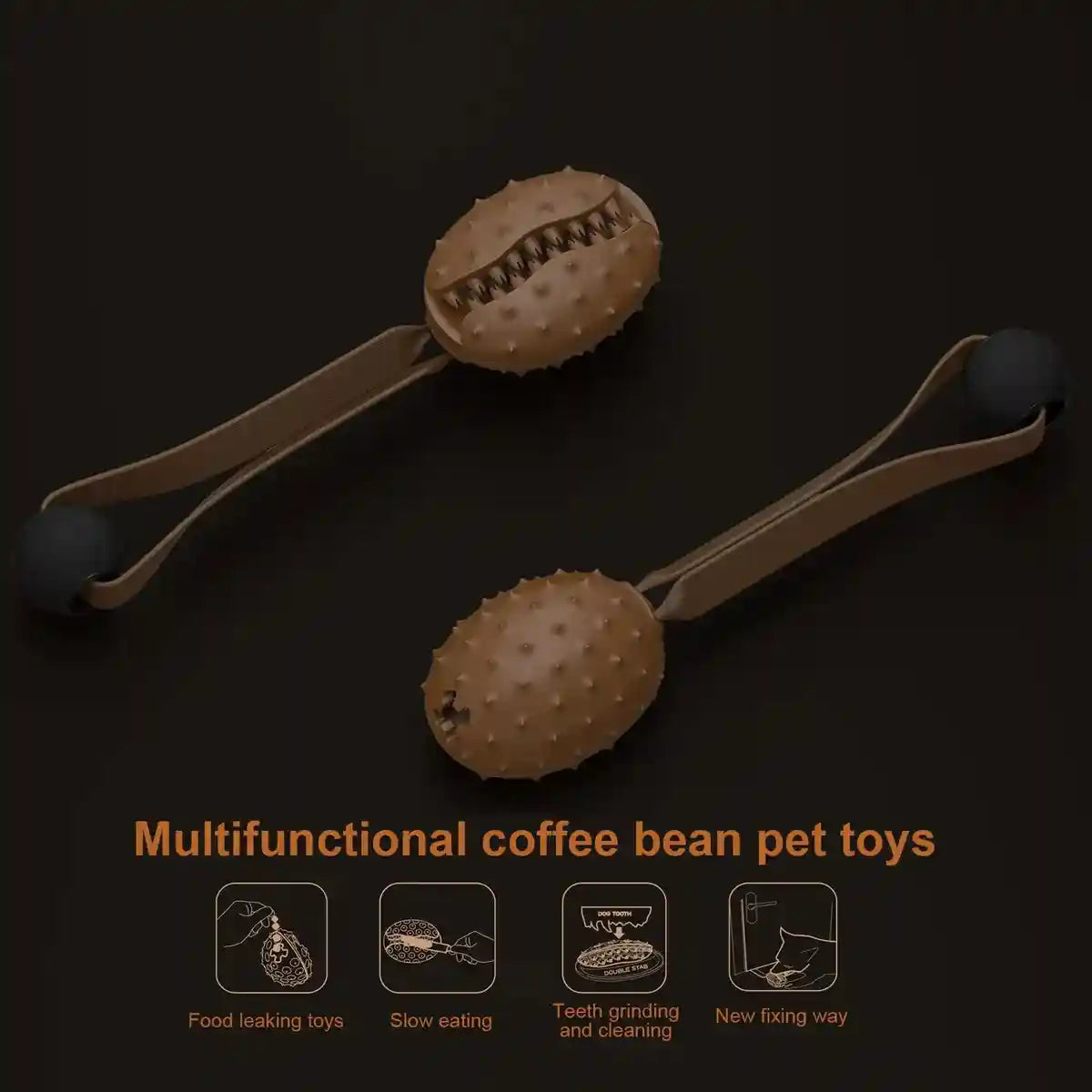 Puppy Chew Toy Teeth Cleaning Slow Feeding Ball Durable Dog Toy