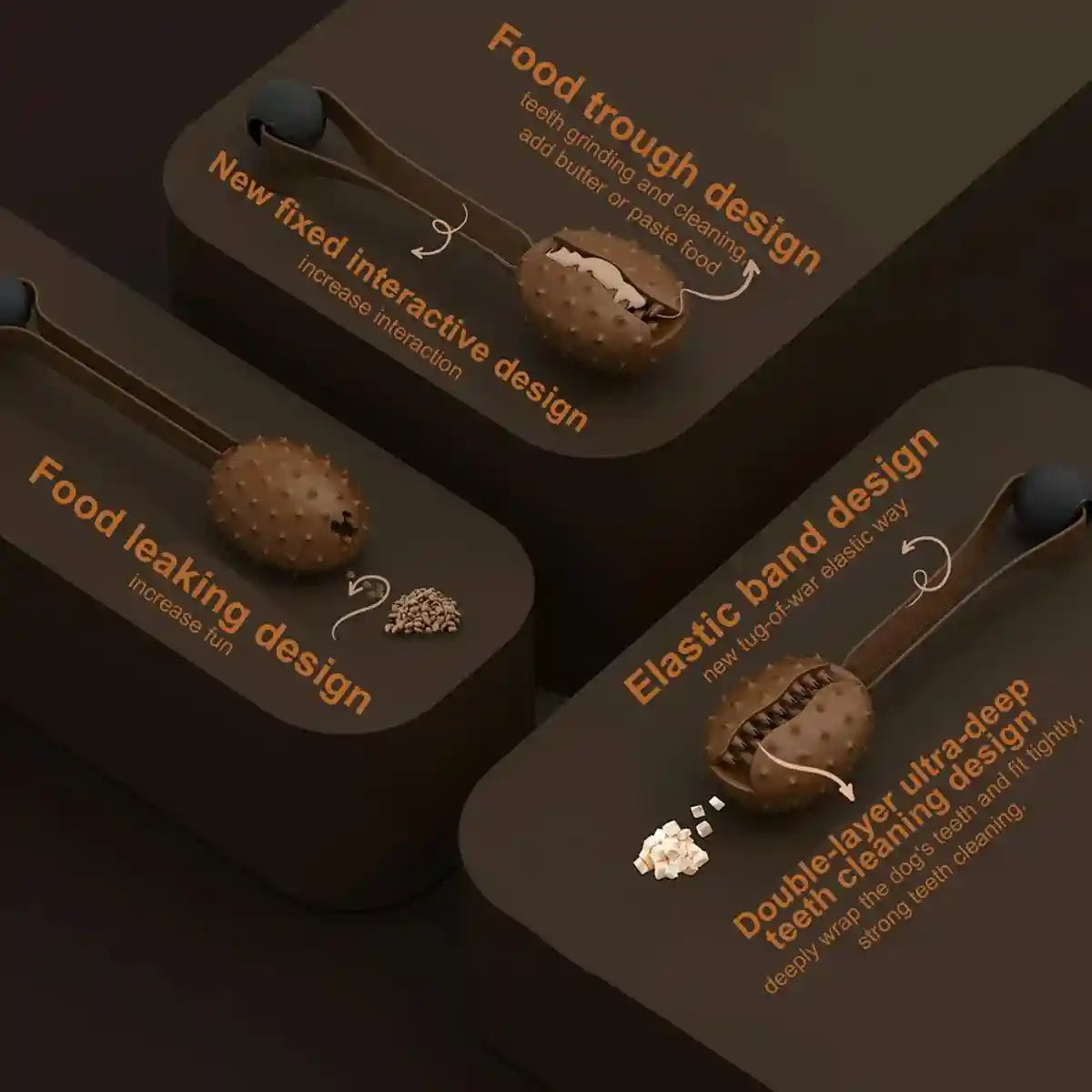 Puppy Chew Toy Teeth Cleaning Slow Feeding Ball Durable Dog Toy