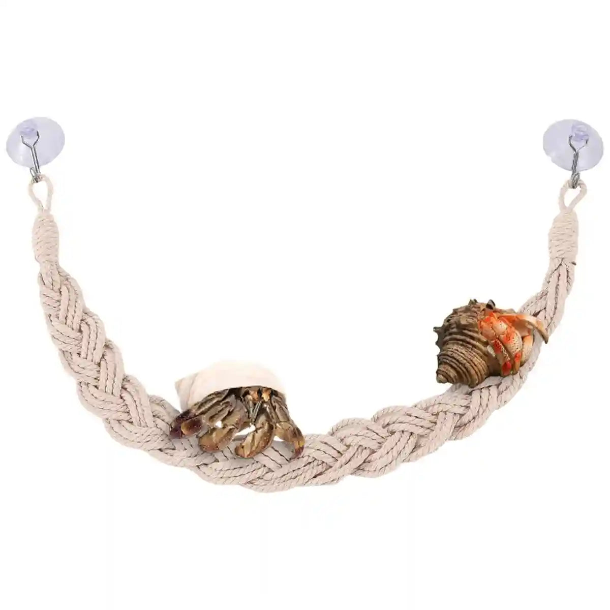 Pet Climbing Suspension Bridge Rope Ladder for Hermit Crabs & Reptiles