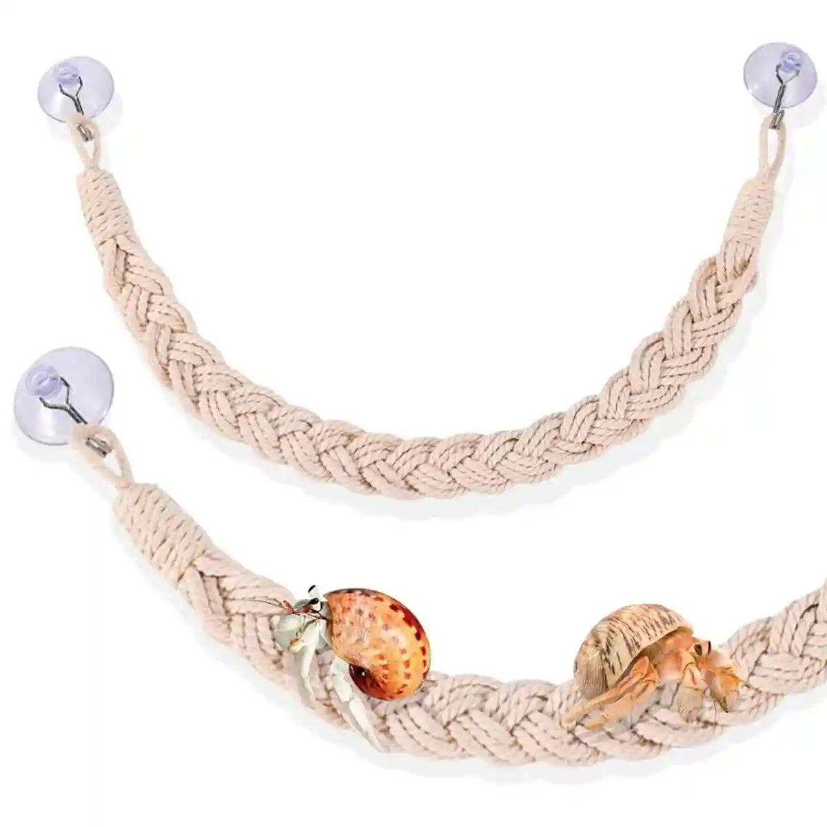 Pet Climbing Suspension Bridge Rope Ladder for Hermit Crabs & Reptiles