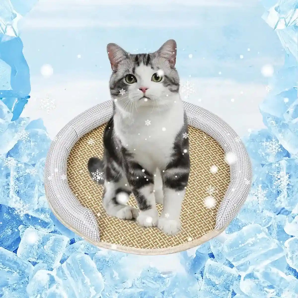 Summer Pet Cool Mat for Cats and Small Dogs with Breathable Fabric