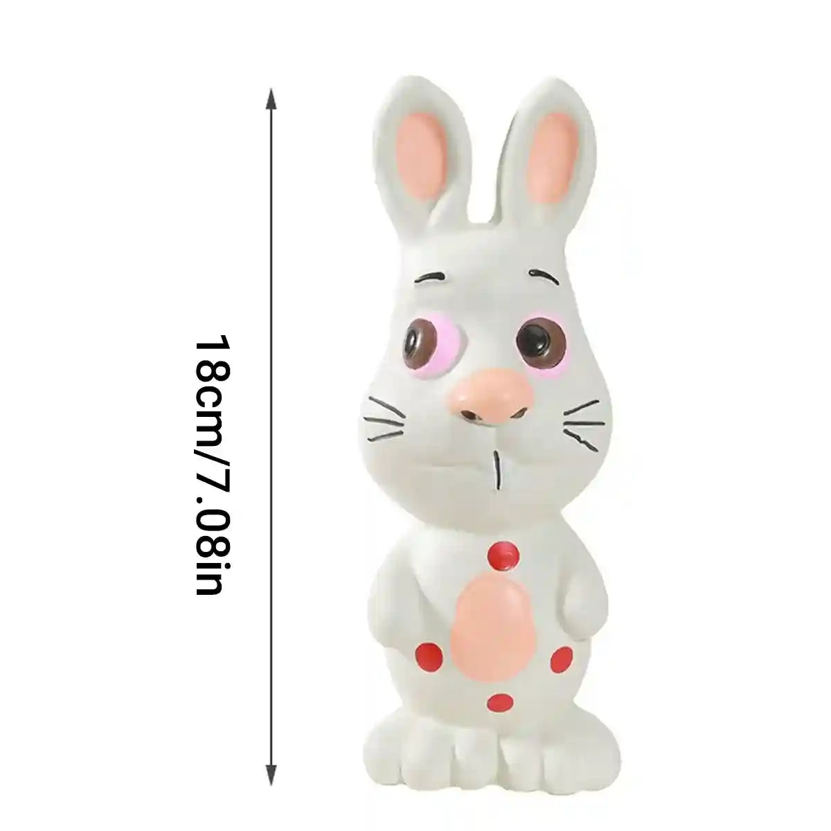 Durable Latex Dog Chew Toy Bunny Squeaky Toy for Dental Wellness