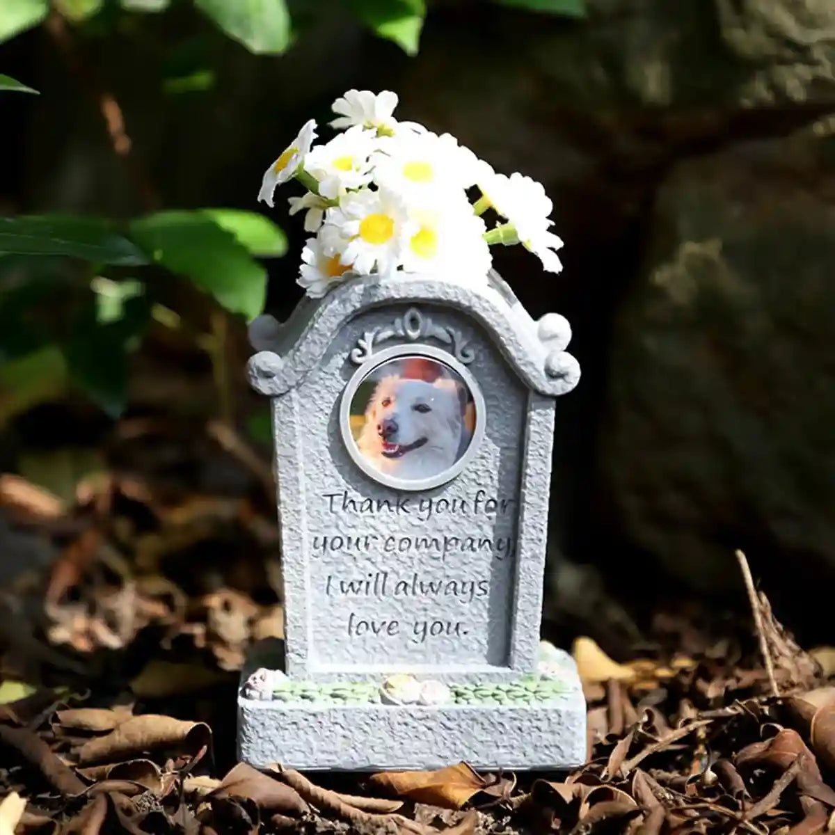 Handcrafted Resin Pet Urn Memorial Box with 3D Carving Design