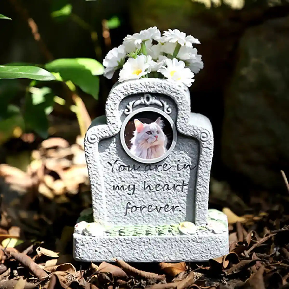 Handcrafted Resin Pet Urn Memorial Box with 3D Carving Design
