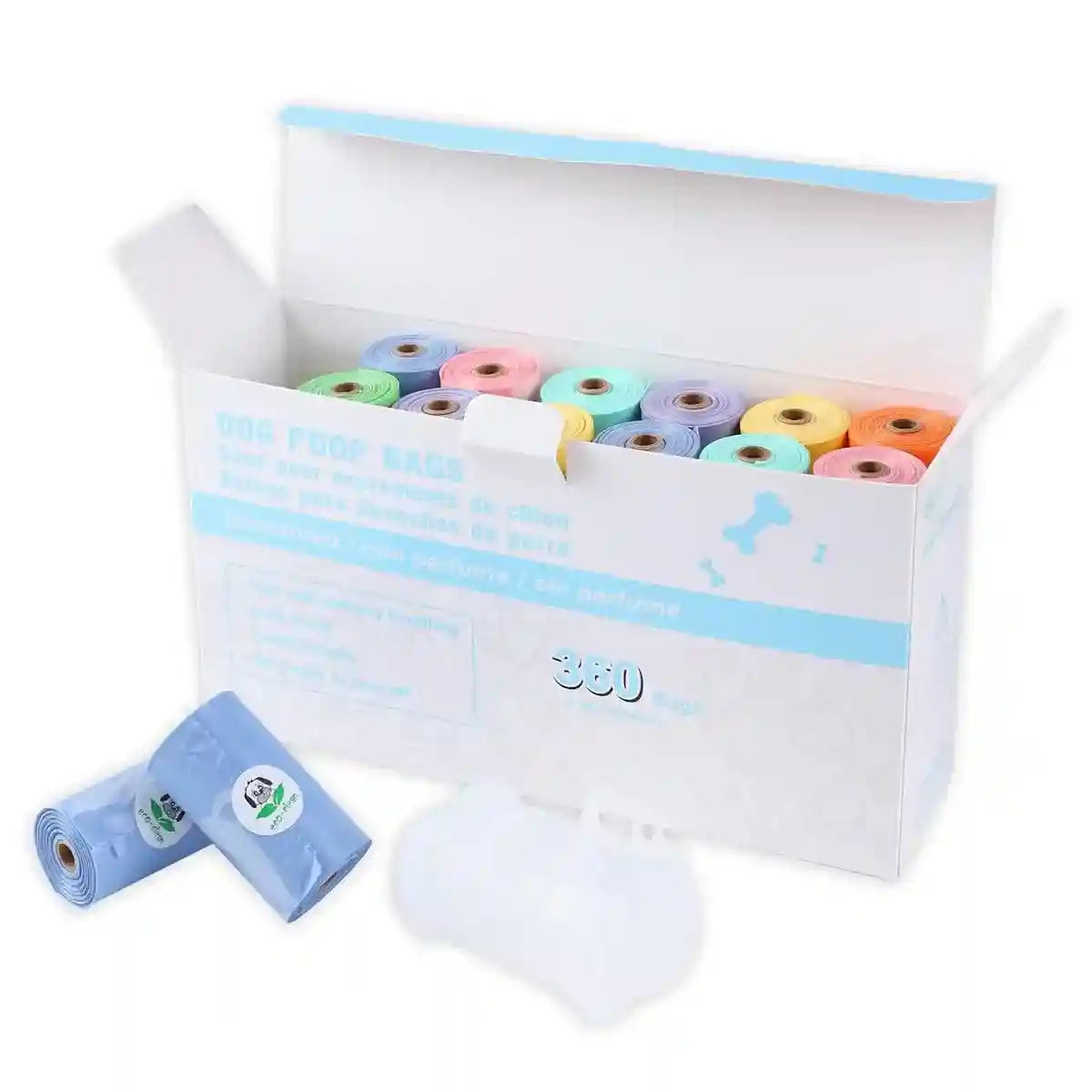 Eco Pet Poop Bags 24 Rolls Leakproof Waste Disposal Set