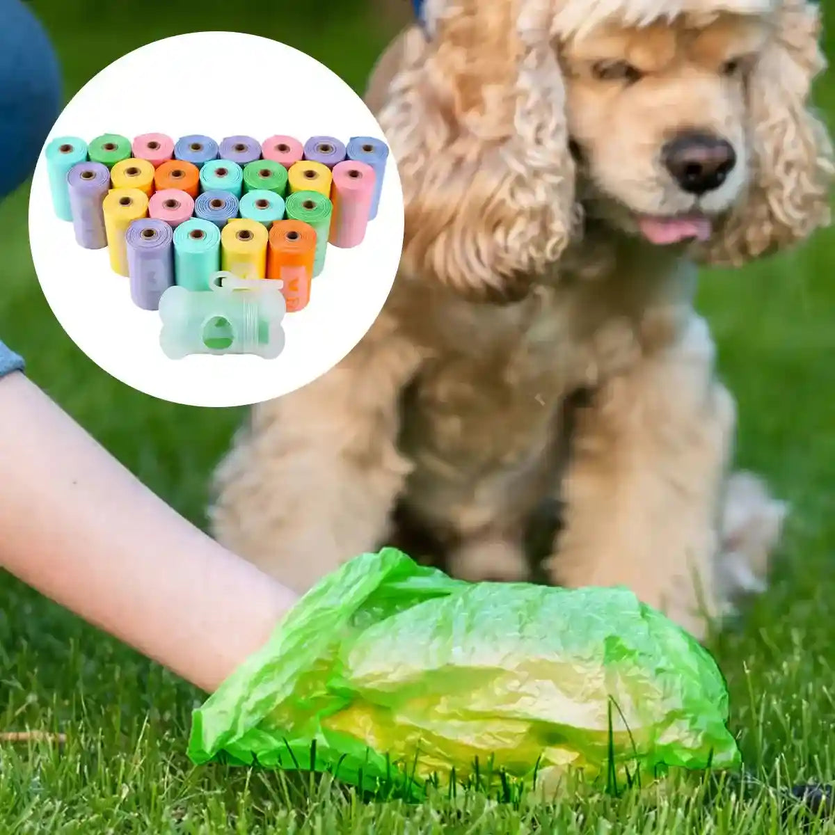 Eco Pet Poop Bags 24 Rolls Leakproof Waste Disposal Set