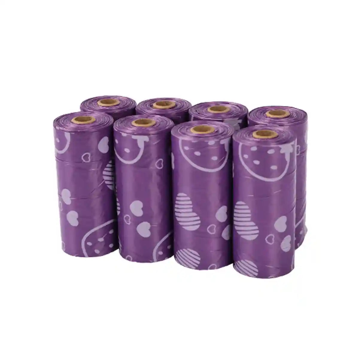 Leak-Proof & Eco-Friendly Biodegradable Pet Poop Bags 8 Rolls