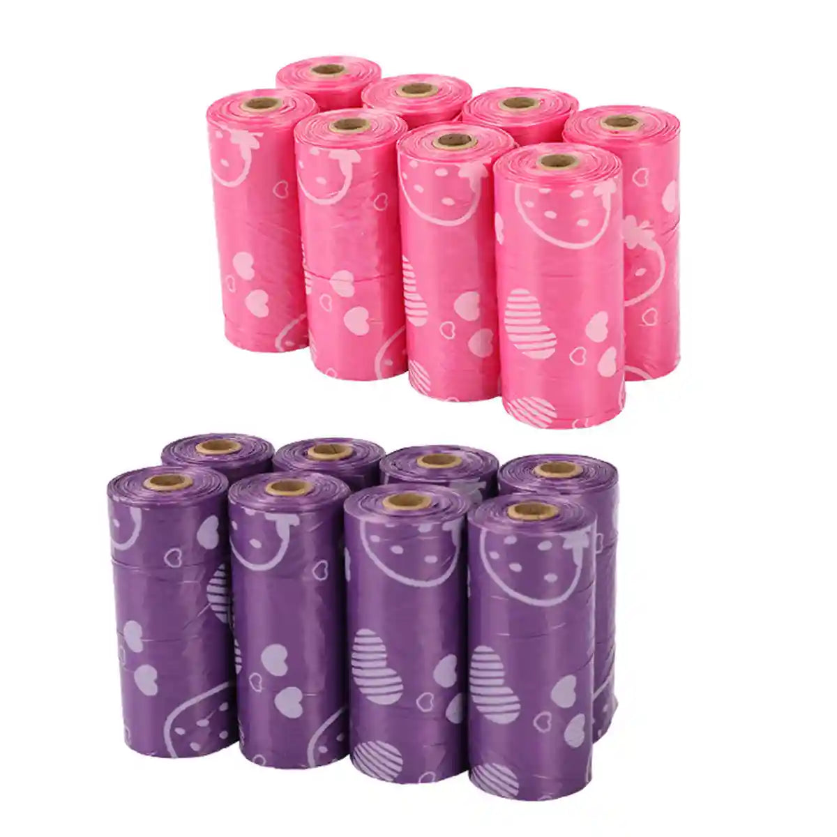Leak-Proof & Eco-Friendly Biodegradable Pet Poop Bags 8 Rolls