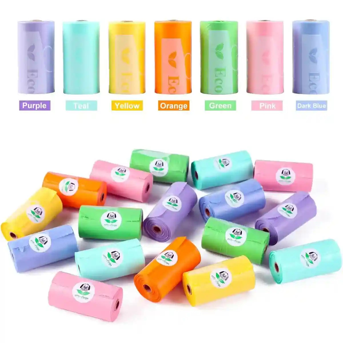 Eco Pet Poop Bags 24 Rolls Leakproof Waste Disposal Set