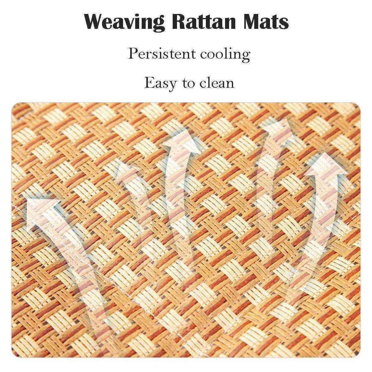 Breathable Rattan Summer Bed Comfortable & Cool Cooling Pet Mat