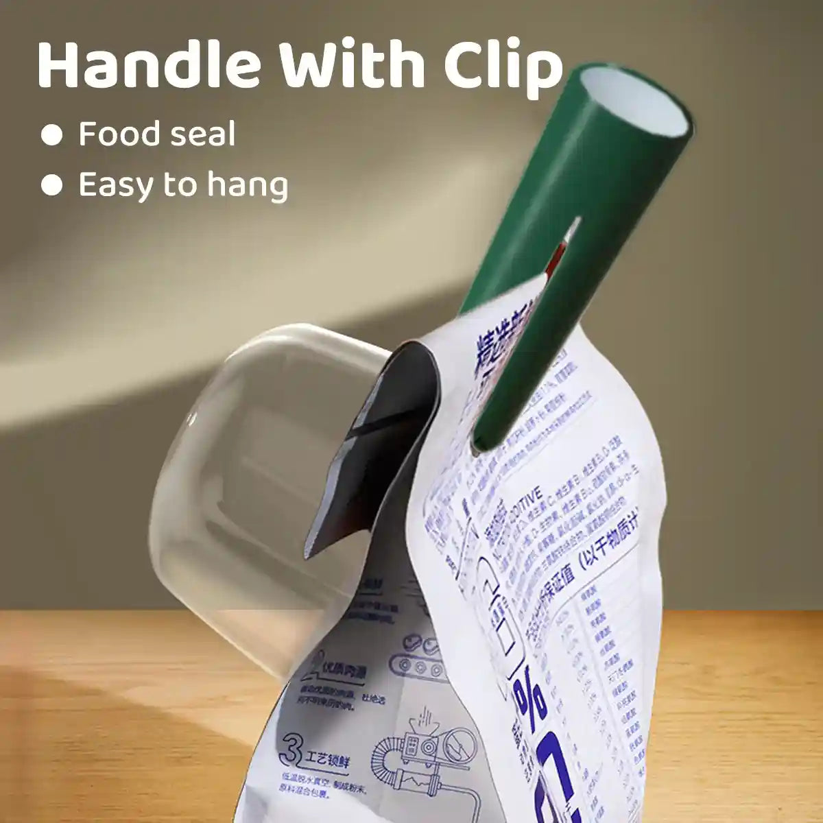 Pet Food Measuring Spoon with Clip Handle Precise 90–120g Scoop