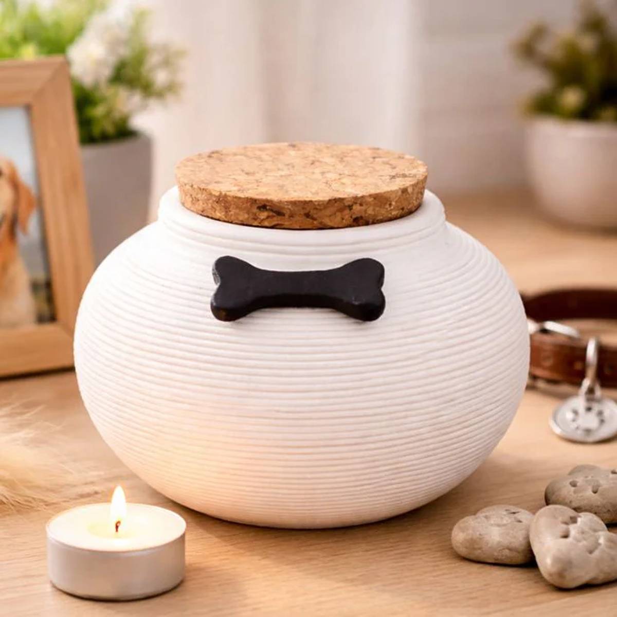 Pet Urn - Metal Memorial Urn for Cat & Dog Ashes