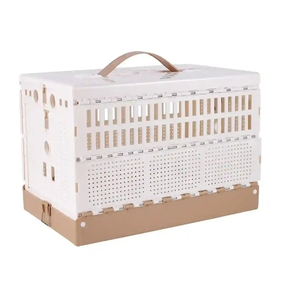 Foldable Pigeon Transport Cage with Dual Doors and Handle