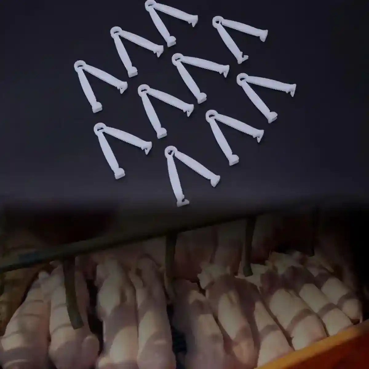 100PCS Piglet Care Umbilical Cord Clamps for Newborn Livestock