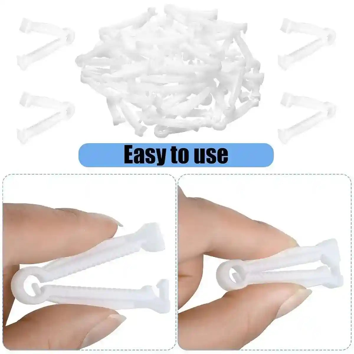 100PCS Piglet Care Umbilical Cord Clamps for Newborn Livestock