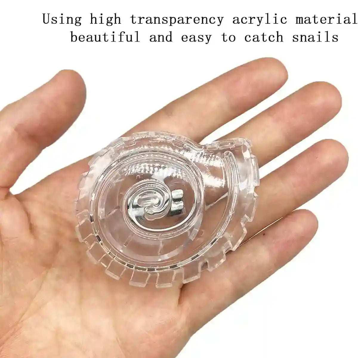 Aquarium Snail Catcher Transparent PC Trap Safe & Effective for Fish Tanks