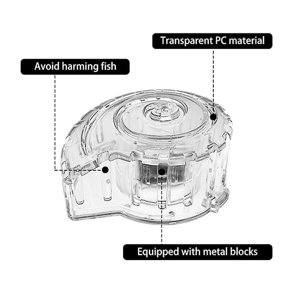 Aquarium Snail Catcher Transparent PC Trap Safe & Effective for Fish Tanks