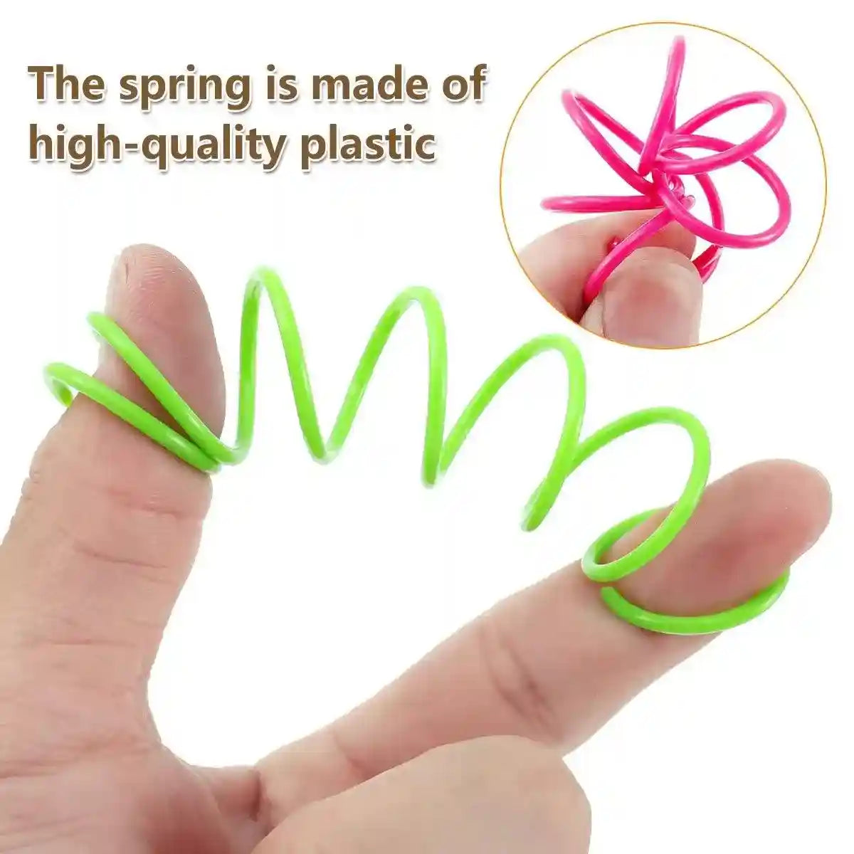 Interactive Spring Cat Toy Colorful Plastic Springs for Indoor Play