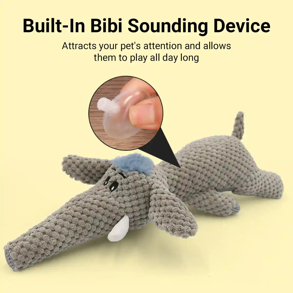 Plush Squeaky Dog Toy Soft Corn Fleece Chew Animal Design