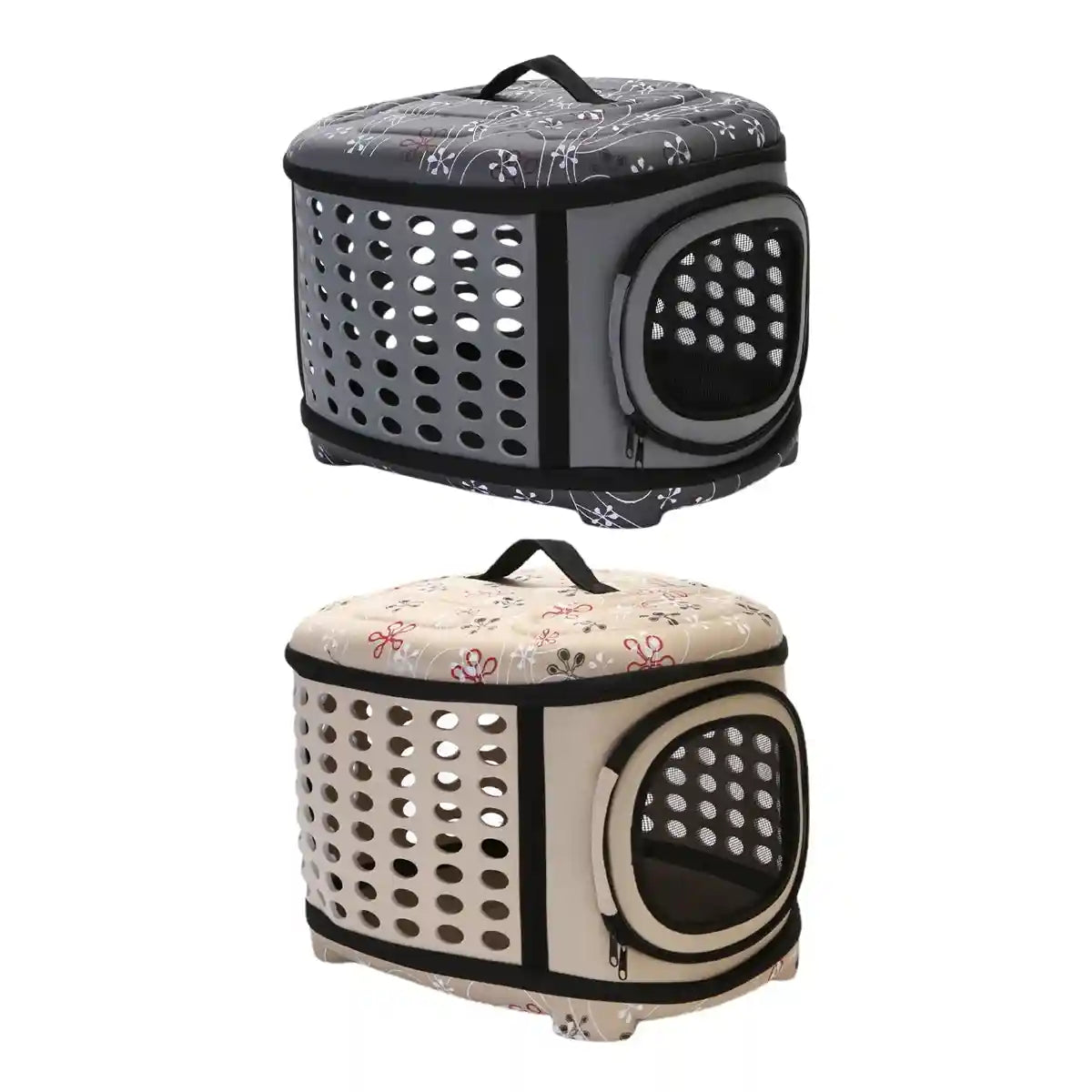 Foldable EVA Pet Carrier Bag with Ventilation and Cotton Lining