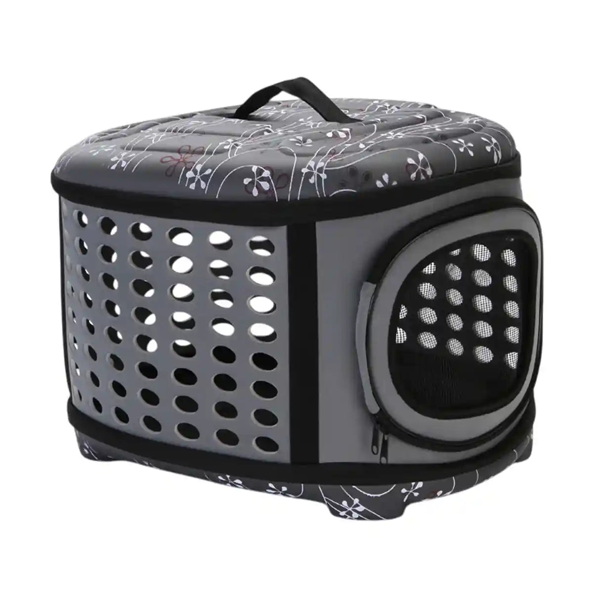 Foldable EVA Pet Carrier Bag with Ventilation and Cotton Lining