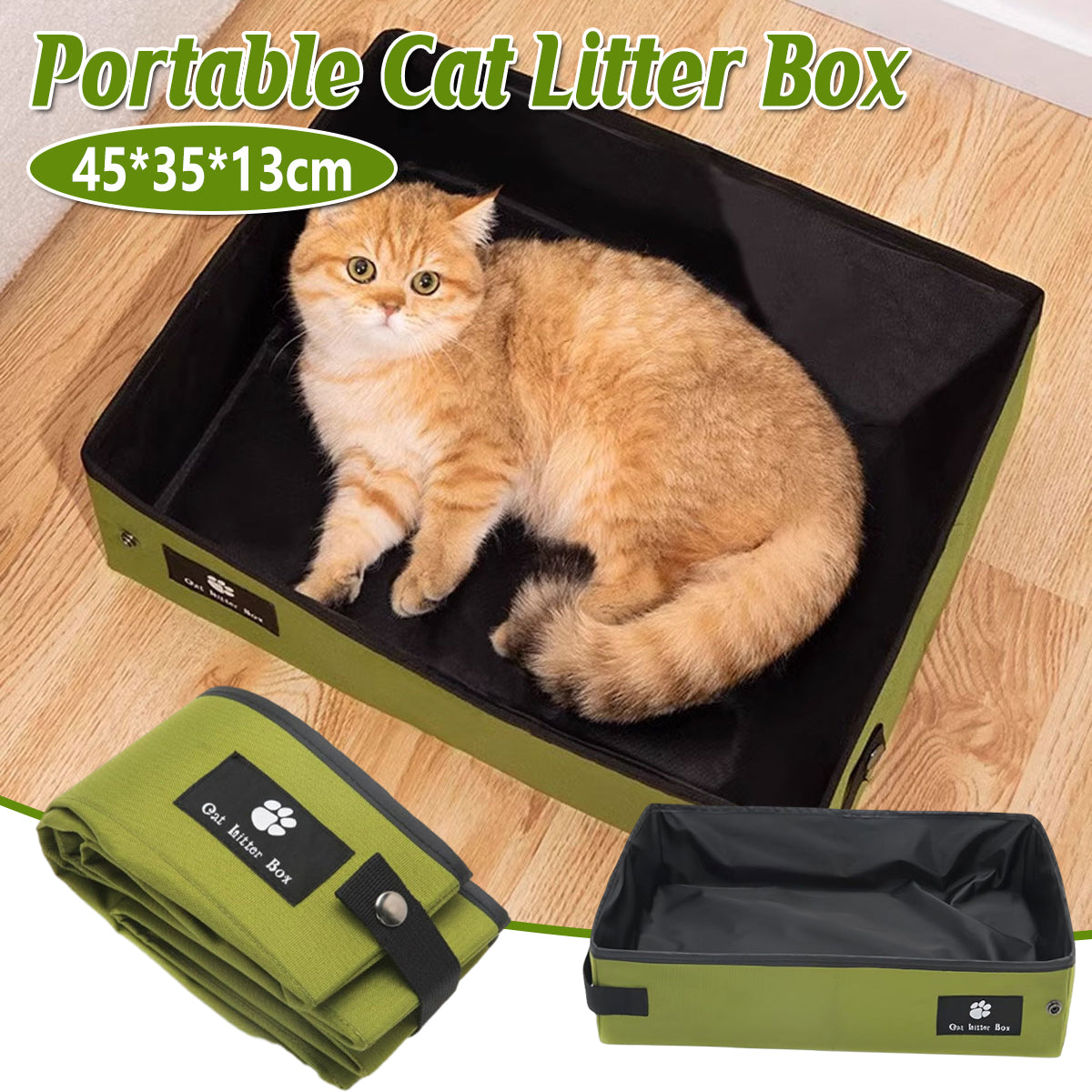 Portable Foldable Cat Litter Box Waterproof