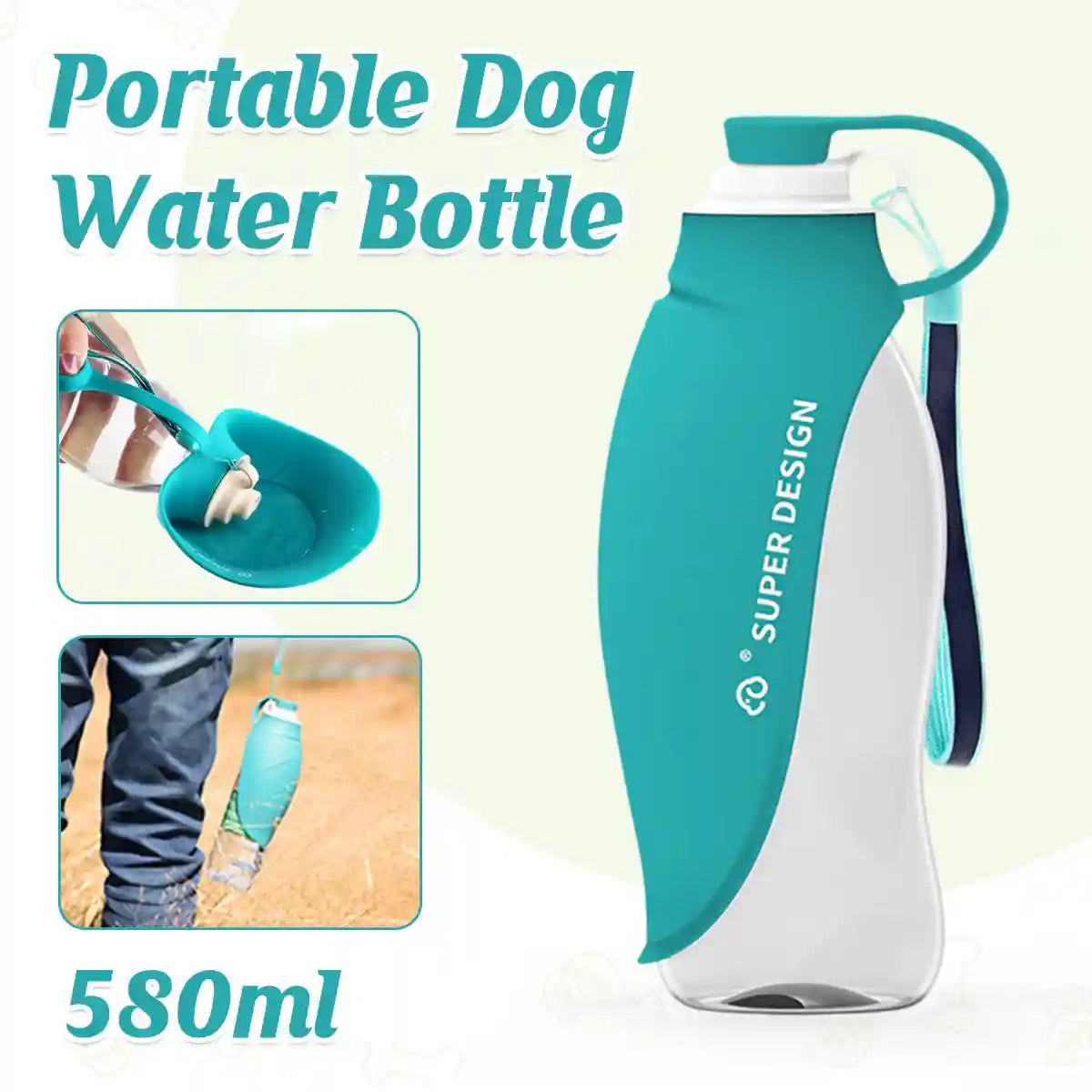 Portable Dog Water Bottle Foldable Travel Dog & Cat Drinking Bottle