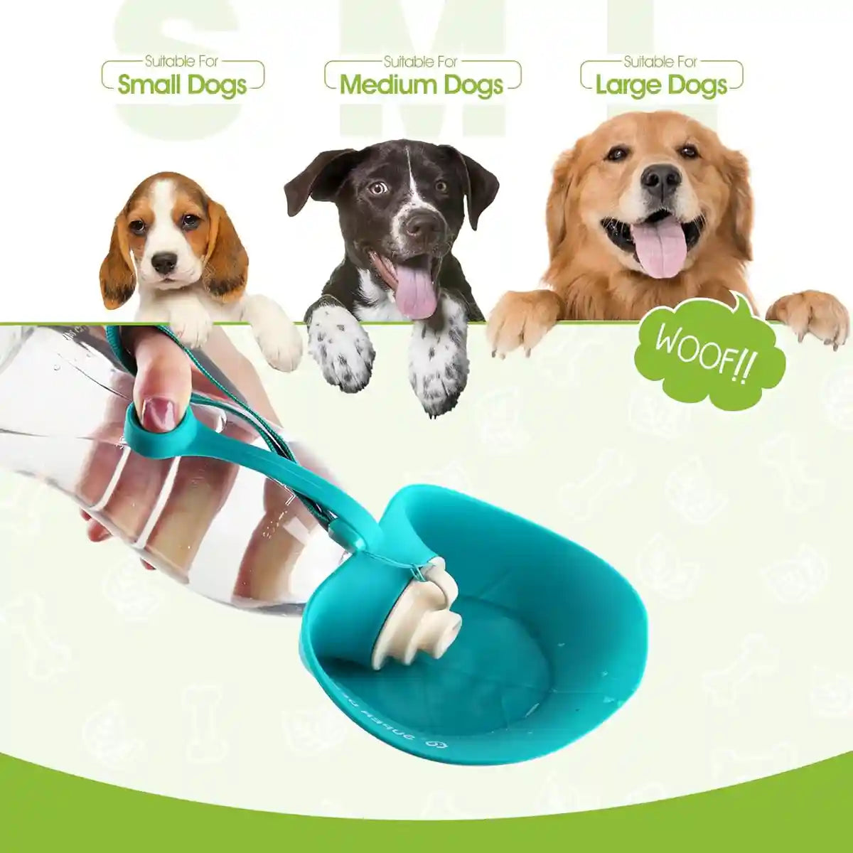 Portable Dog Water Bottle Foldable Travel Dog & Cat Drinking Bottle