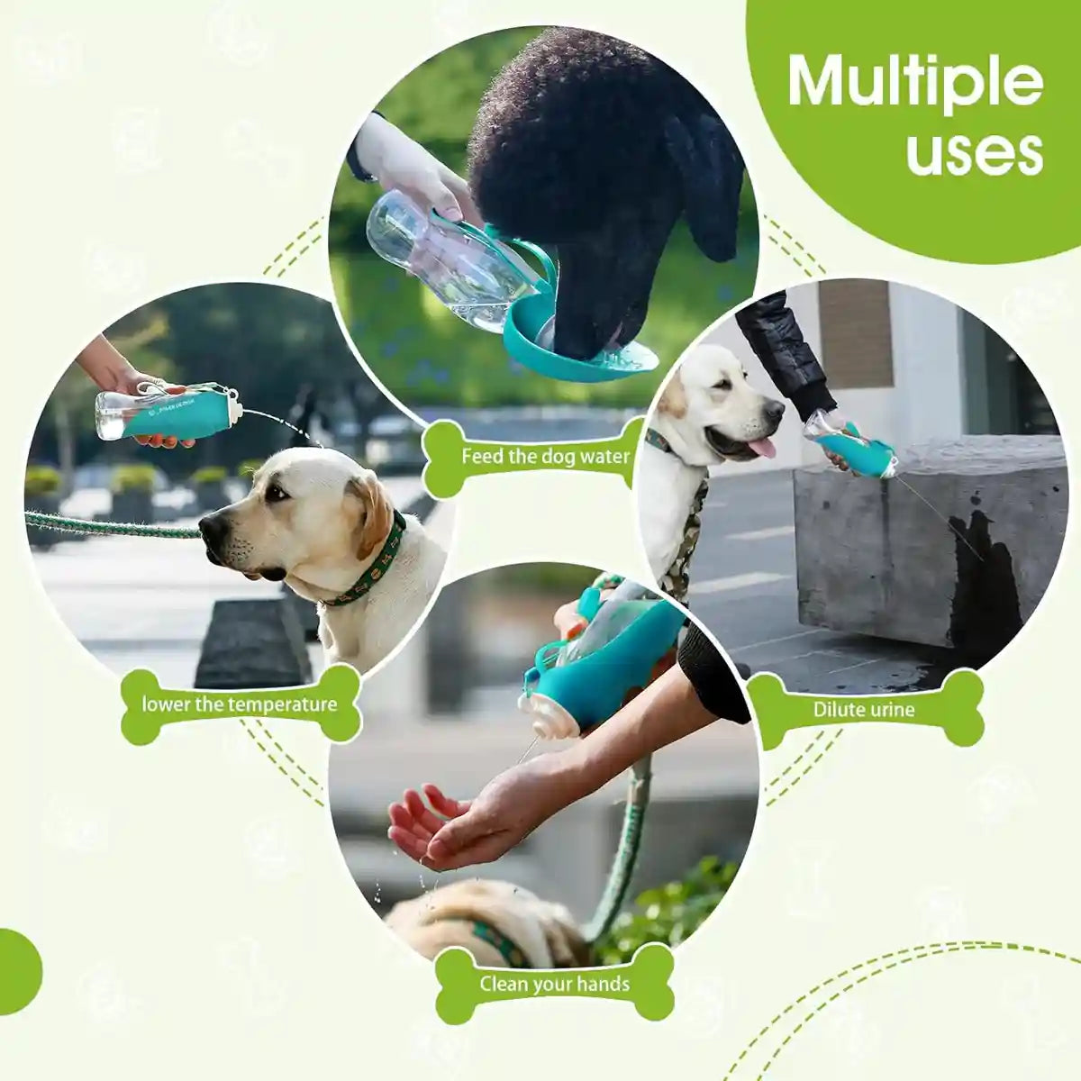 Portable Dog Water Bottle Foldable Travel Dog & Cat Drinking Bottle