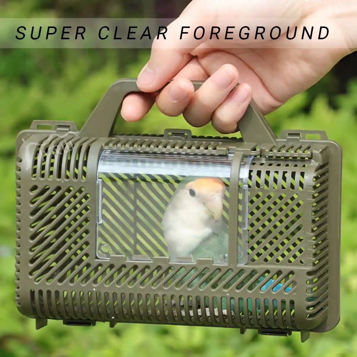 Portable Parrot Travel Cage Lightweight Bird Carrier