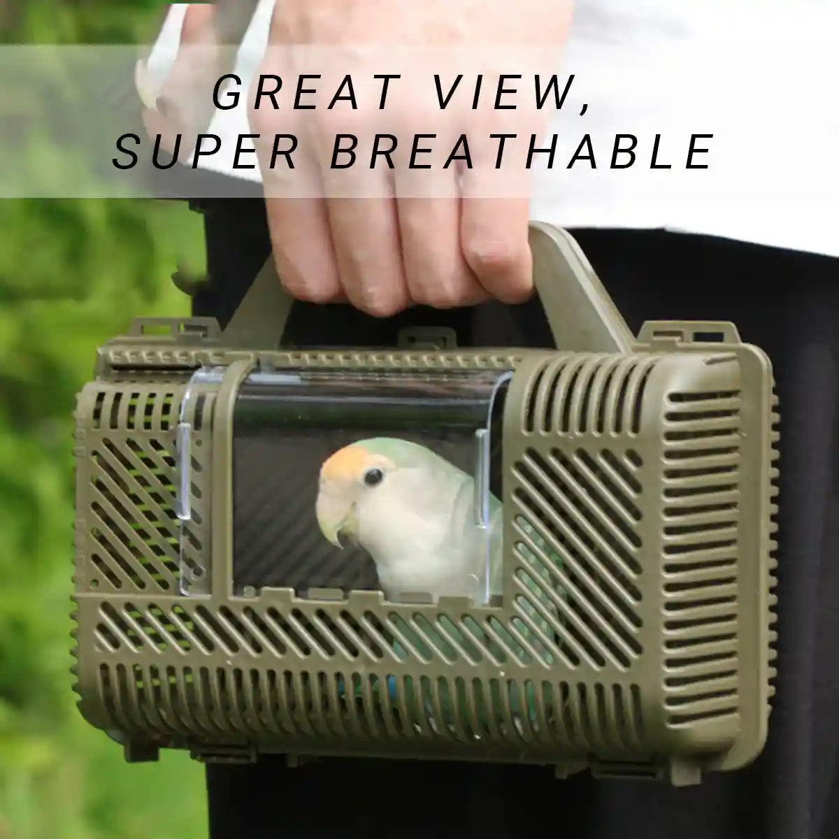 Portable Parrot Travel Cage Lightweight Bird Carrier