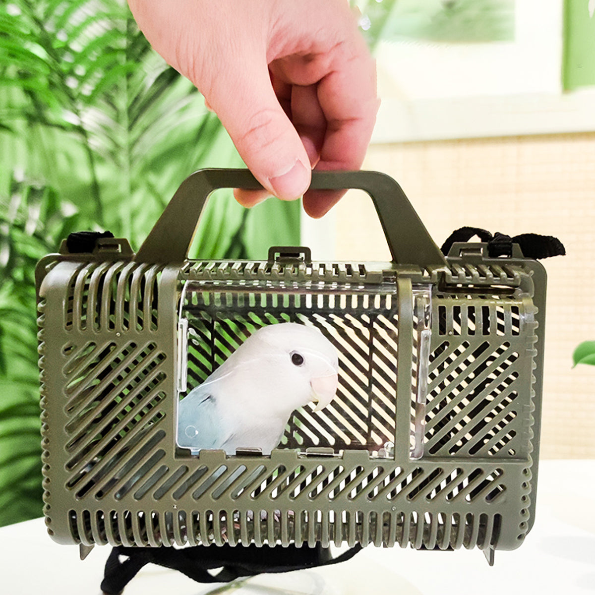 Portable Parrot Travel Cage Lightweight Bird Carrier
