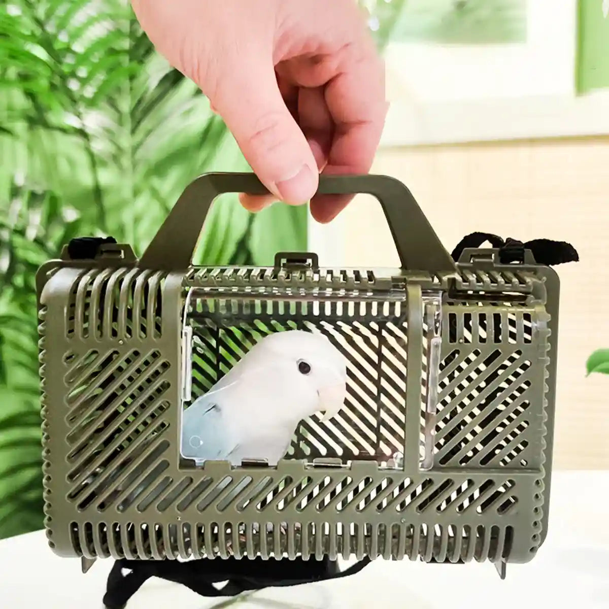 Portable Parrot Travel Cage Lightweight Bird Carrier