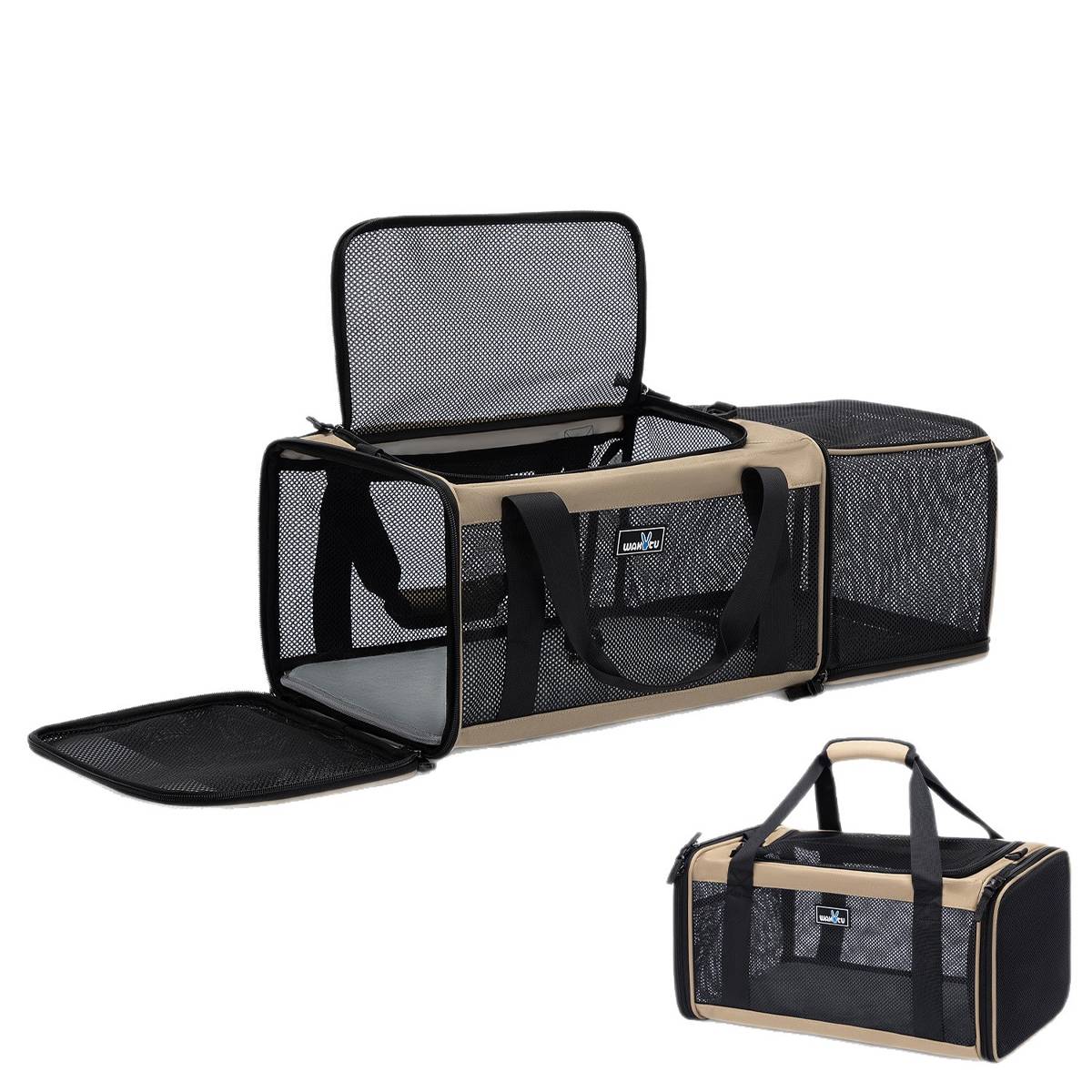 Portable Expandable Pet Carrier For Cats & Small Dogs