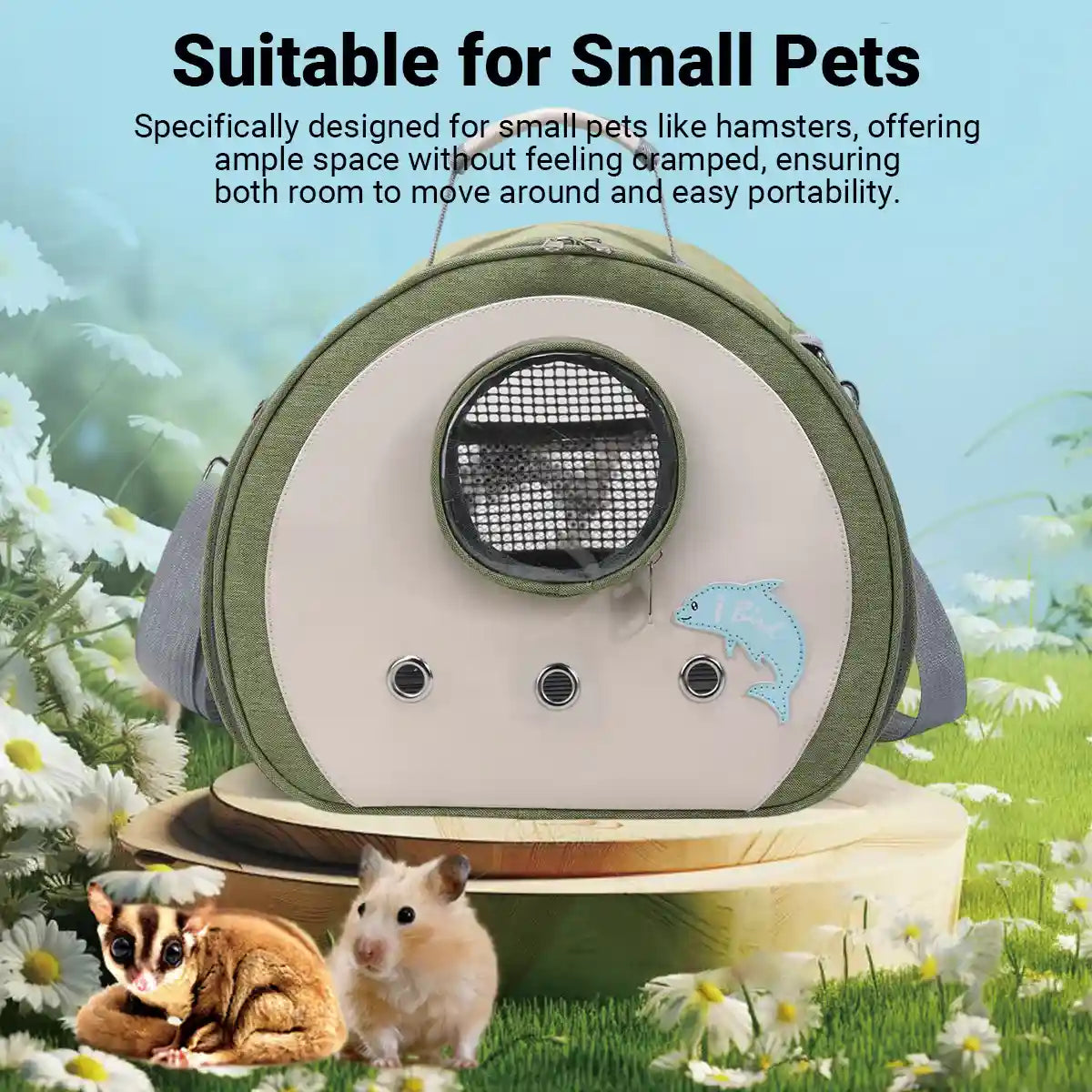 Portable Small Pet Carrier Bag Breathable Comfortable for Small Pets Travel Use