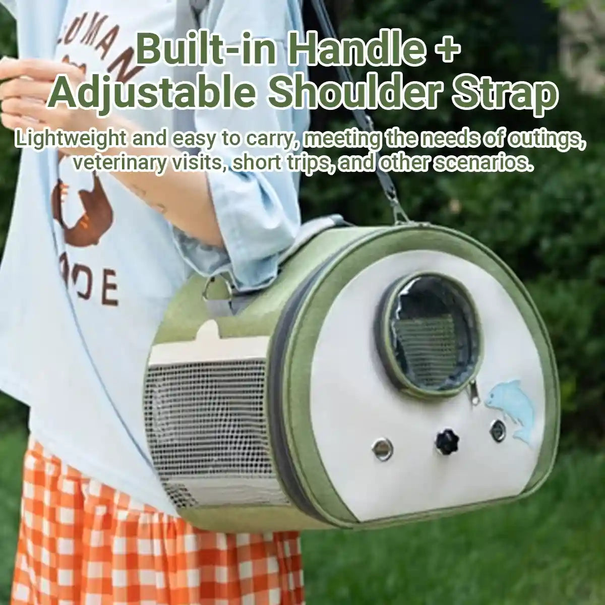 Portable Small Pet Carrier Bag Breathable Comfortable for Small Pets Travel Use