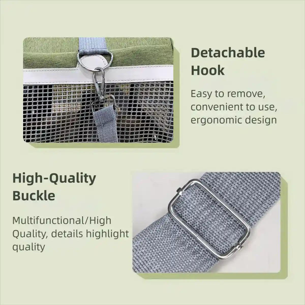 Portable Small Pet Carrier Bag Breathable Comfortable for Small Pets Travel Use